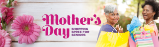 may mother's day shopping spree banner