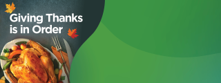 November Thanksgiving Landing Page Hero
